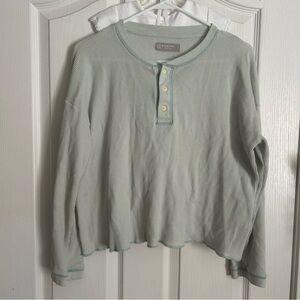 Everlane Henley waffle shirt